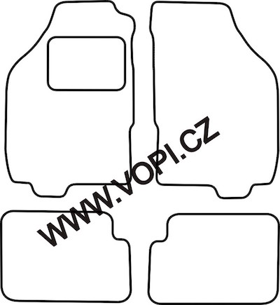 Autokoberce Lancia Ypsilon 10/2003 - 2007 Colorfit (2513)